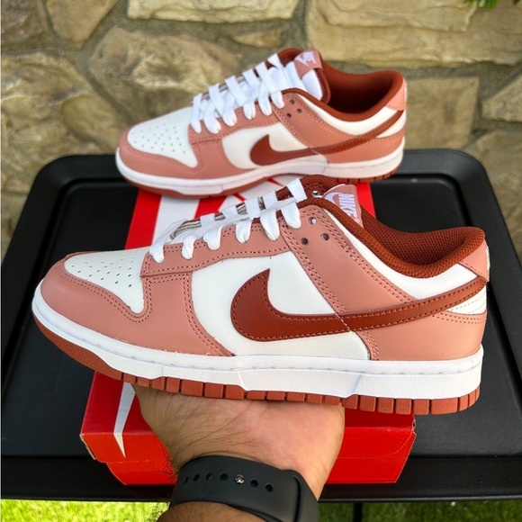 Nike Dunk Low “Red Stardust” Size 6.5 Women’s - Picture 7 of 11
